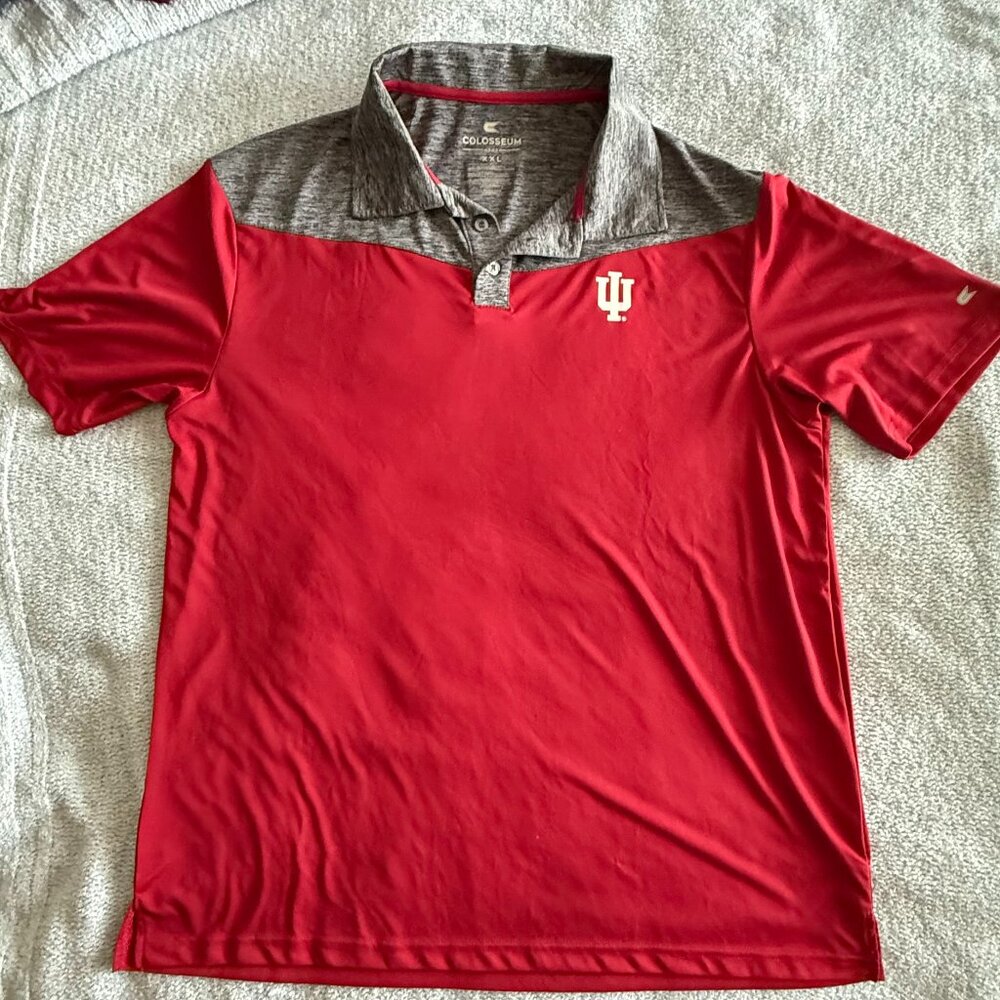 Men's Indiana University polo shirt - Red - Size XXL